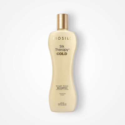 BioSilk Silk Therapy Gold Strength and Restore Shampoo - 12 Ounces